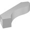 Ekena Millwork 3-in. W x 16-in. D x 16-in. H Geneva Architectural Grade PVC Knee Brace BRCP03X16X16GNV - alternate 5
